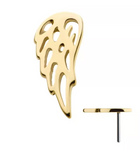 14K Gold Threadless Angel Wing Top (2 options)