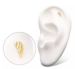 14K Gold Threadless Angel Wing Top (2 options)