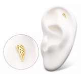 14K Gold Threadless Angel Wing Top (2 options)