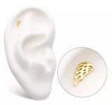 14K Gold Threadless Angel Wing Top (2 options)