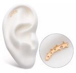 14K Gold Threadless 5-Star Cluster Top
