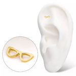 14K Gold Threadless Eyeglasses Top