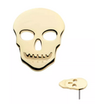 14K Gold Threadless Cut Out Skull Top
