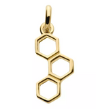 14K Gold Honeycomb Charms (2 options)