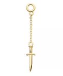 14K Gold Dagger Charms (2 options)