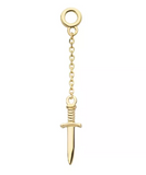 14K Gold Dagger Charms (2 options)