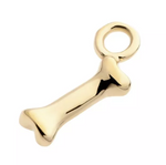 14K Gold Bone Charm