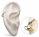 14K Gold Open Eye Charm