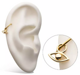 14K Gold Open Eye Charm