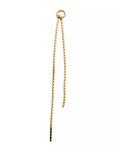 14K Gold Woven Box Chain Dangle Charm (2 sizes)