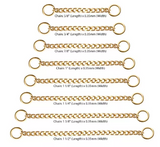 14K Gold Curb Chain (8 lengths)