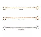 14K Gold Rolo Chain (3 colors, 7 lengths)