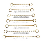 14K Gold Rolo Chain with Ring (3 colors, 7 lengths)