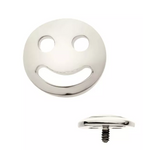 Titanium Smiley Face Emoji Top (2 options)