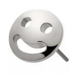 Titanium Smiley Face Emoji Top (2 options)