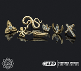 14K Gold Octopus Threadless End