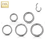 14k Gold Solid Clicker (2 colors)