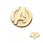 14K Gold Threadless Avengers Logo Top