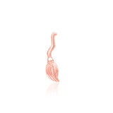 14K Gold Broom Threadless End