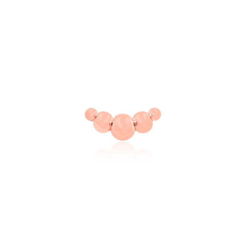 14k Gold Croissant Threadless End