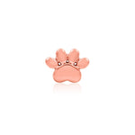 14K Gold Dog Paw Threadless End