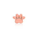 14K Gold Dog Paw Threadless End