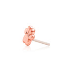 14K Gold Dog Paw Threadless End