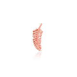14k Gold Feather Quill Threadless End