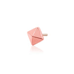 14K Gold Pyramid Threadless End