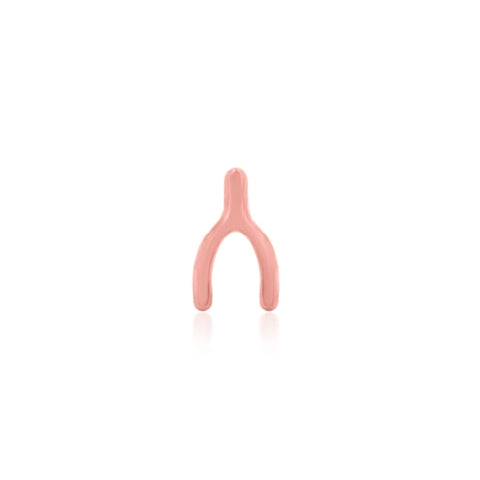 14K Gold Wishbone Threadless End