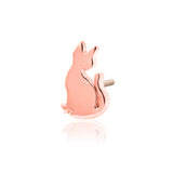 14K Gold Juni-Purr Threadless End