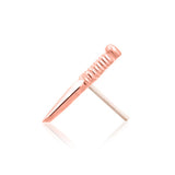 14k Gold Staring Dagger Threadless End