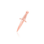 14k Gold Staring Dagger Threadless End