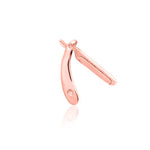 14K Straight Razor Threadless End