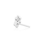 14K Gold Dog Paw Threadless End
