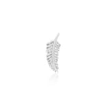 14k Gold Feather Quill Threadless End