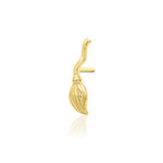 14K Gold Broom Threadless End