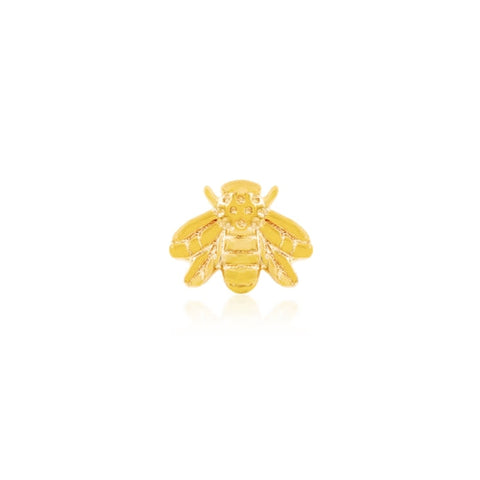 14k Gold Bee Threadless End