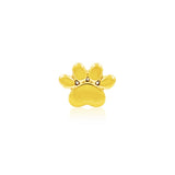 14K Gold Dog Paw Threadless End