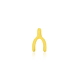 14K Gold Wishbone Threadless End