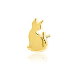 14K Gold Juni-Purr Threadless End