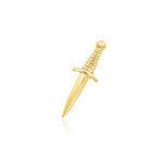 14k Gold Staring Dagger Threadless End