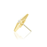 14k Gold Stella Threadless End