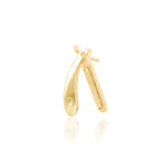 14K Straight Razor Threadless End