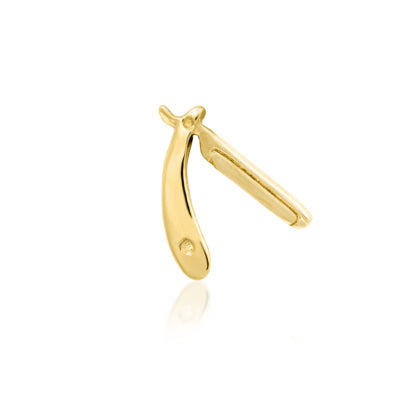 14K Straight Razor Threadless End