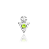 14kt Gold Myrtle Kryptonite Threadless End