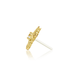 14K Gold Vira White CZ Threadless End
