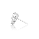 14kt Gold Rolina White CZ