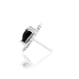 14K Gold NYX Black Onyx Gem Threadless End