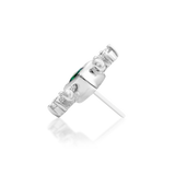 14kt Gold Kadir Emerald Green CZ Threadless End